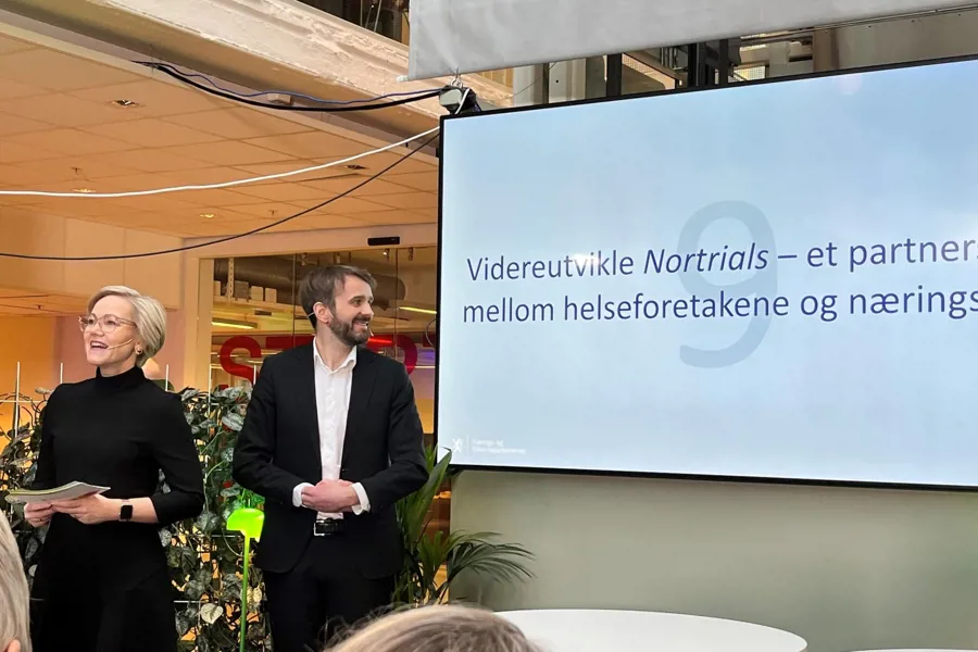 Kjerkol and Vestre presenting NorTrials