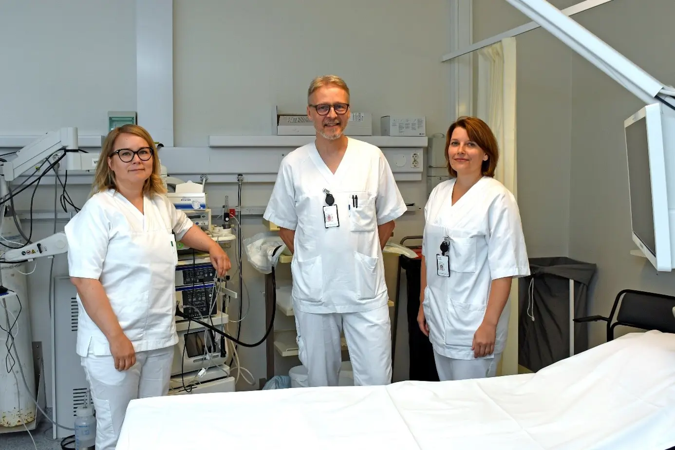 Two nurses and a doctor