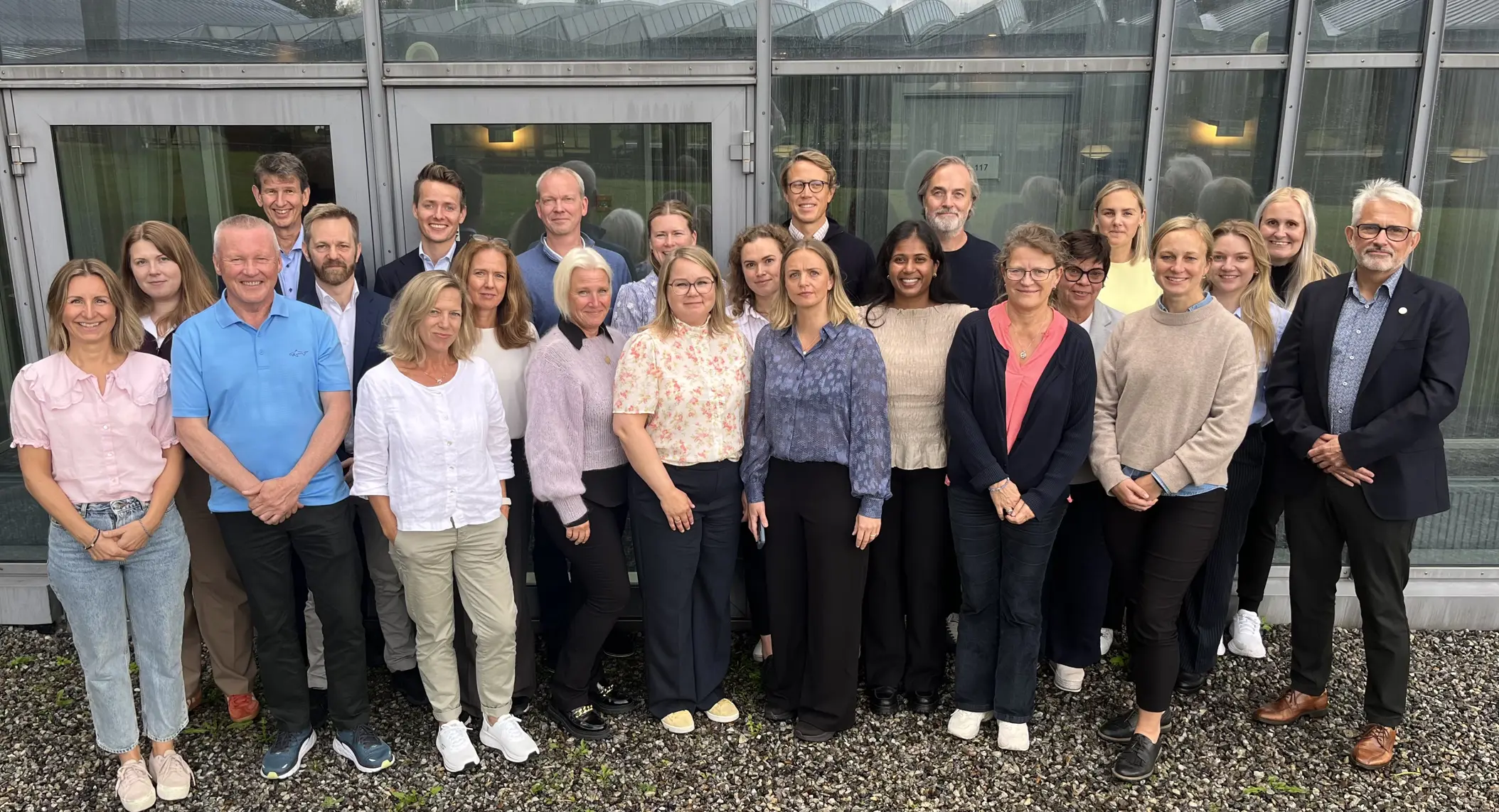 A group of people posing for a photo