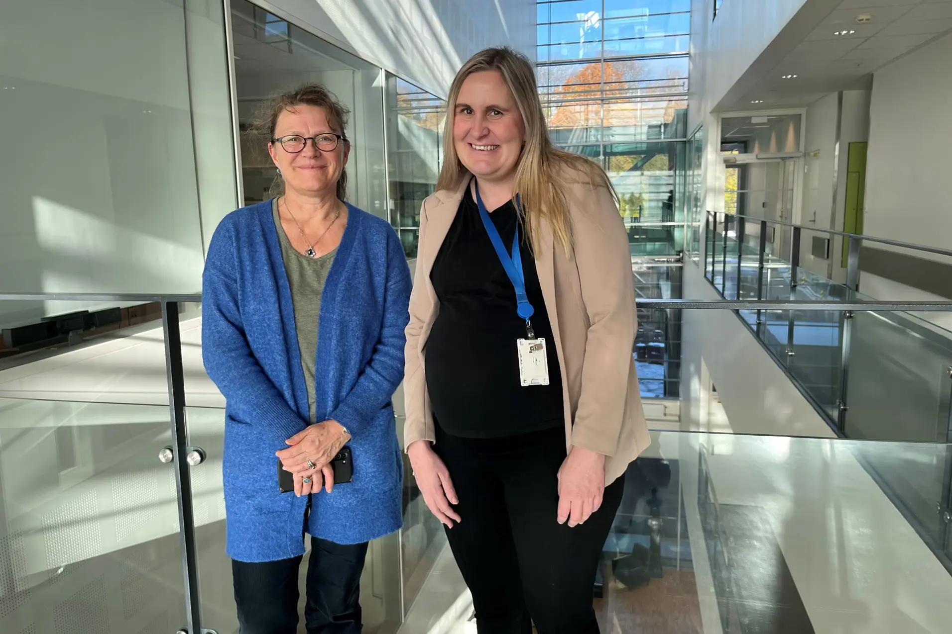 Centre Lead Åslaug Helland and Coordinator Charlotte Melby